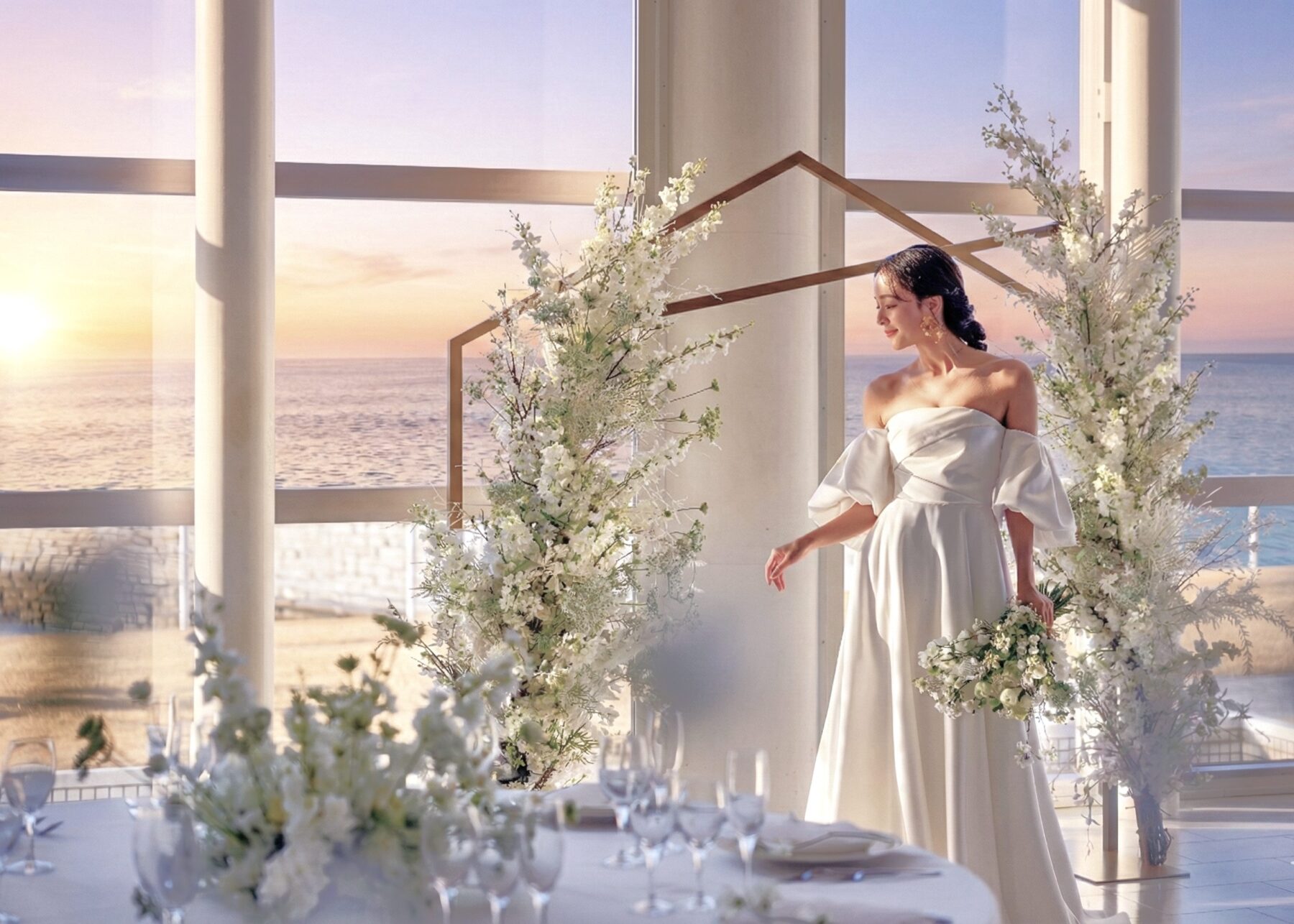 【海辺のナイトW】夕涼み&花火でゲストを魅了★真夏の夕刻プラン